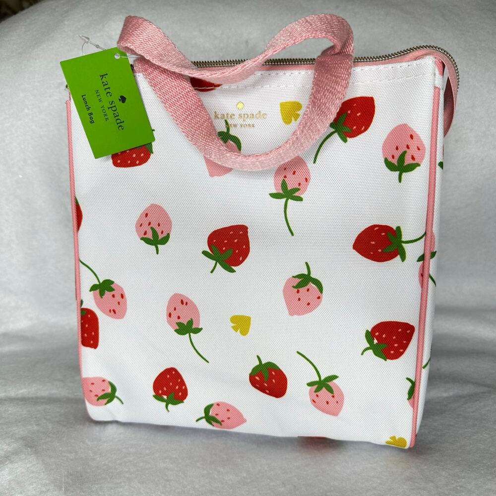 NWT Kate Spade Strawberry Lunch Tote Bag Insulated